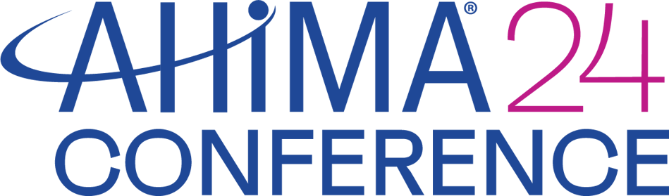 AHIMA24 Logo - Blue and Purple